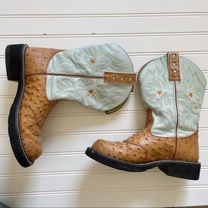 Ariat pro baby ostrich cowboy boots